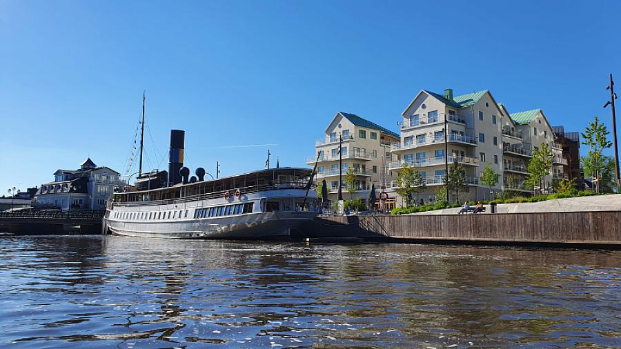 Från viken sett sommar
